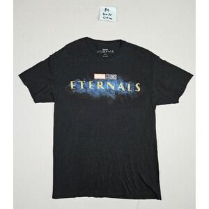 Marvel Studios Eternals Graphic T-Shirt Men's Medium Black Celestial Design Tee